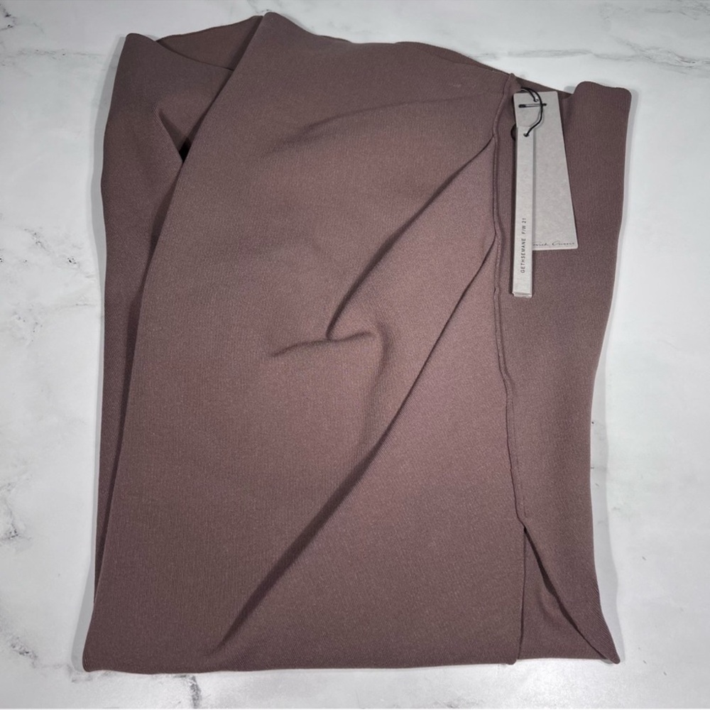 Rick Owens Rent Maxi Bodycon Skirt in Dust - Picture 2 of 14